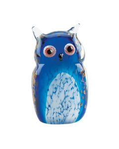BLUE OWL ART GLASS